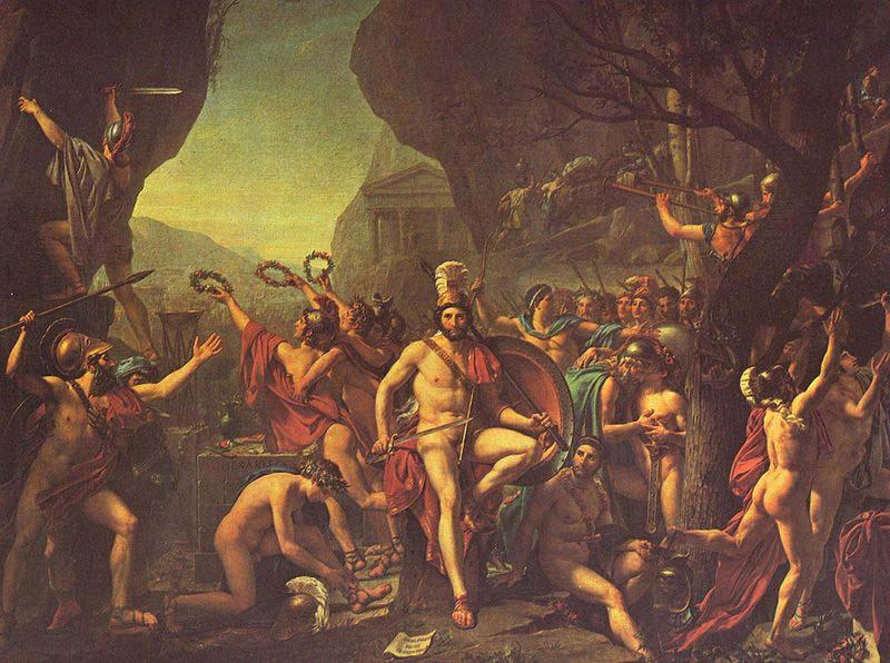 Jacques-Louis David Leonidas at Thermopylae Germany oil painting art